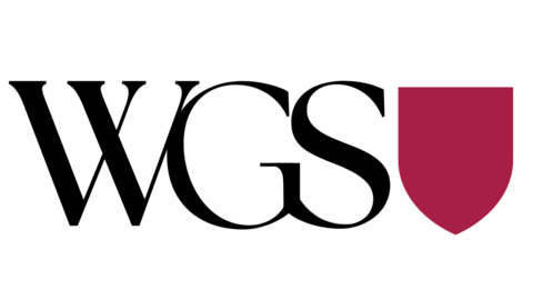 letters WGS with a crimson shield to the right