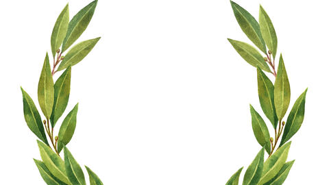 green laurel wreath